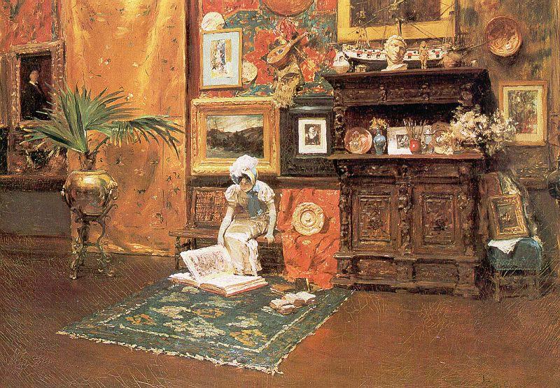 William Merritt Chase In the Studio oil painting image